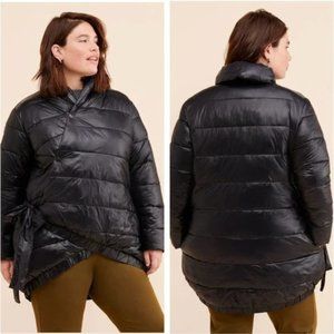 NWT Universal Standard Kanda Puffer Asymmetrical Black Coat XS 10 12 L | OBO